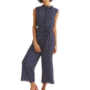 Boden Navy Floral Jumpsuit
